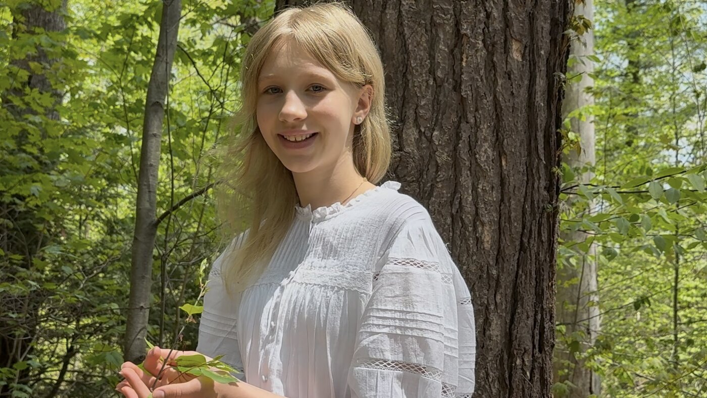 Kaia Minn in the forest