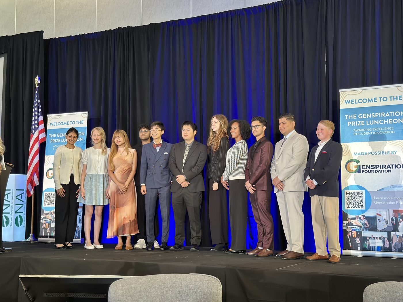 Kaia Minn with fellow student innovators at the Genspiration Prize Luncheon